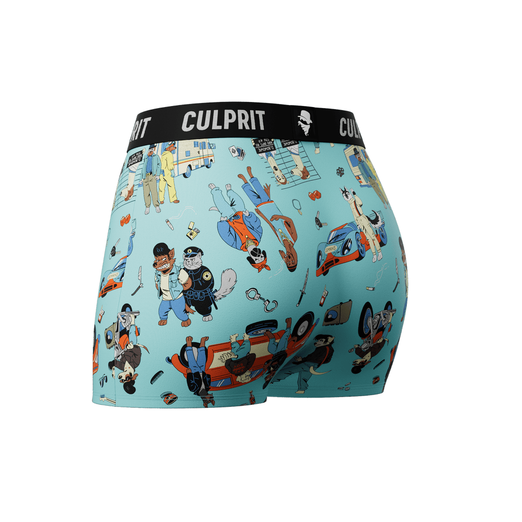 Bad to the Bone 🚓 Booty Shorts - Culprit Underwear LLC - Booty Shorts - BS - BLBONE - XS