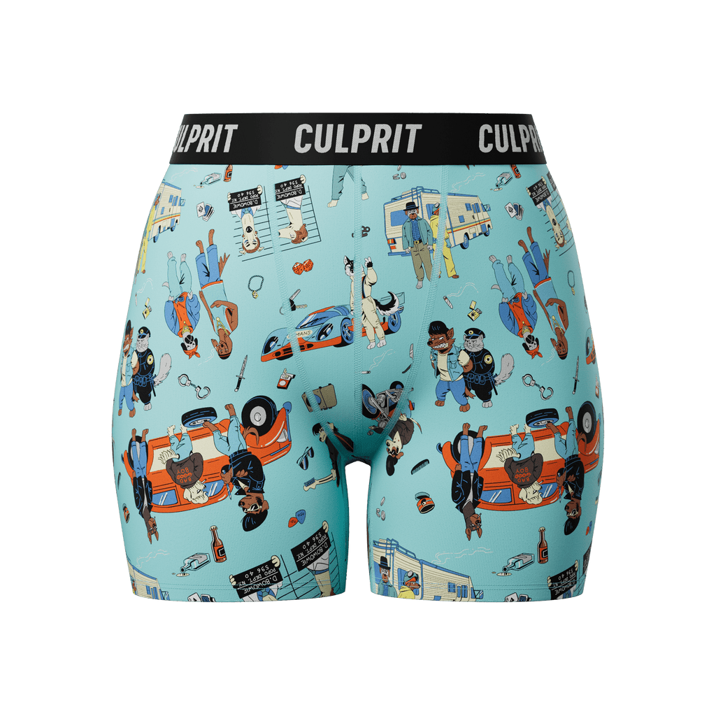 Bad to the Bone 🚓 LadyBoxers - Culprit Underwear LLC - LadyBoxers™ - LB - BLBONE - XS