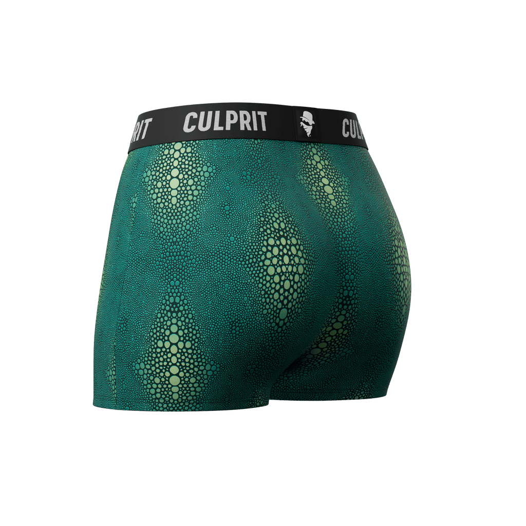Crocodile 🐊 Booty Shorts - Culprit Underwear - Booty Shorts - BS - CROC - XS