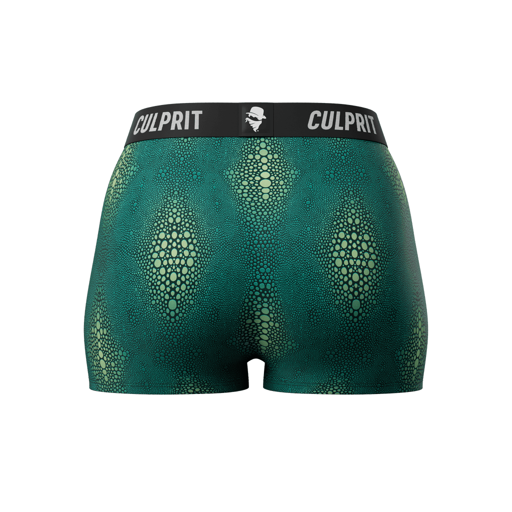 Crocodile 🐊 Booty Shorts - Culprit Underwear - Booty Shorts - BS - CROC - XS
