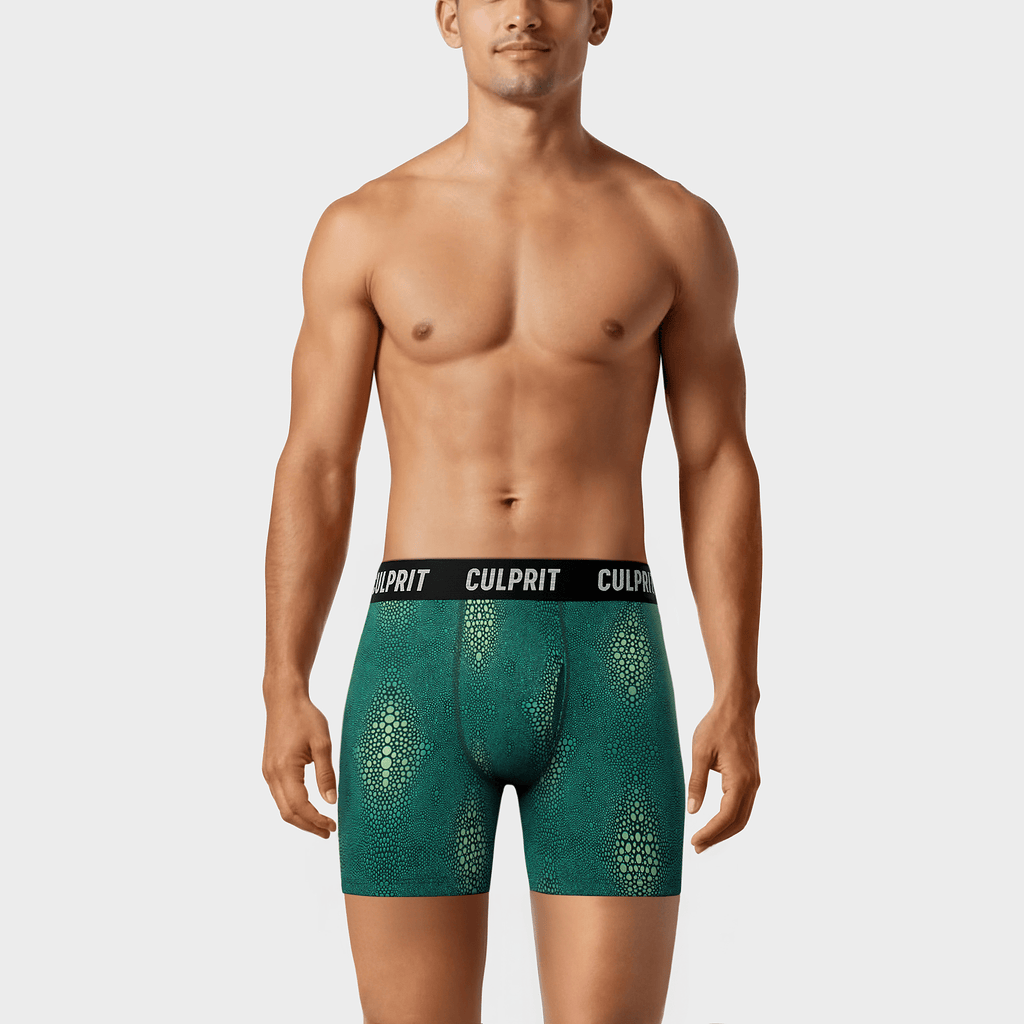 Crocodile 🐊 Boxer Briefs w/ fly - Culprit Underwear - Boxer Briefs w/Fly - BB - CROC - S