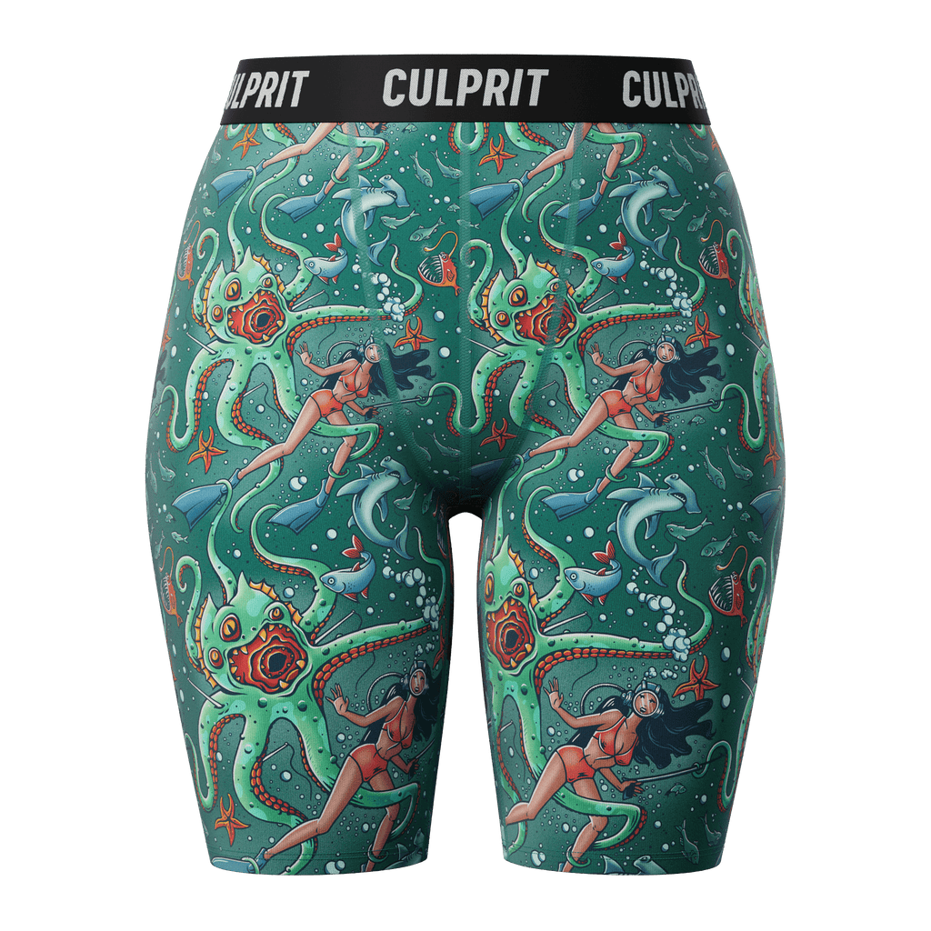 Get It Kraken! 🦑 Long LadyBoxers - Culprit Underwear - Long LadyBoxers™ - LBK - GKRK - XS
