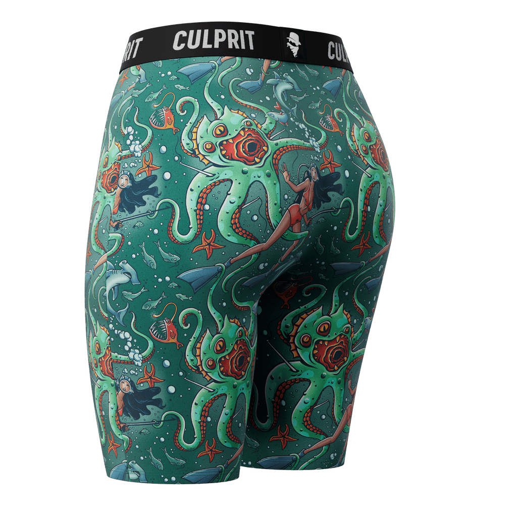 Get It Kraken! 🦑 Long LadyBoxers - Culprit Underwear - Long LadyBoxers™ - LBK - GKRK - XS