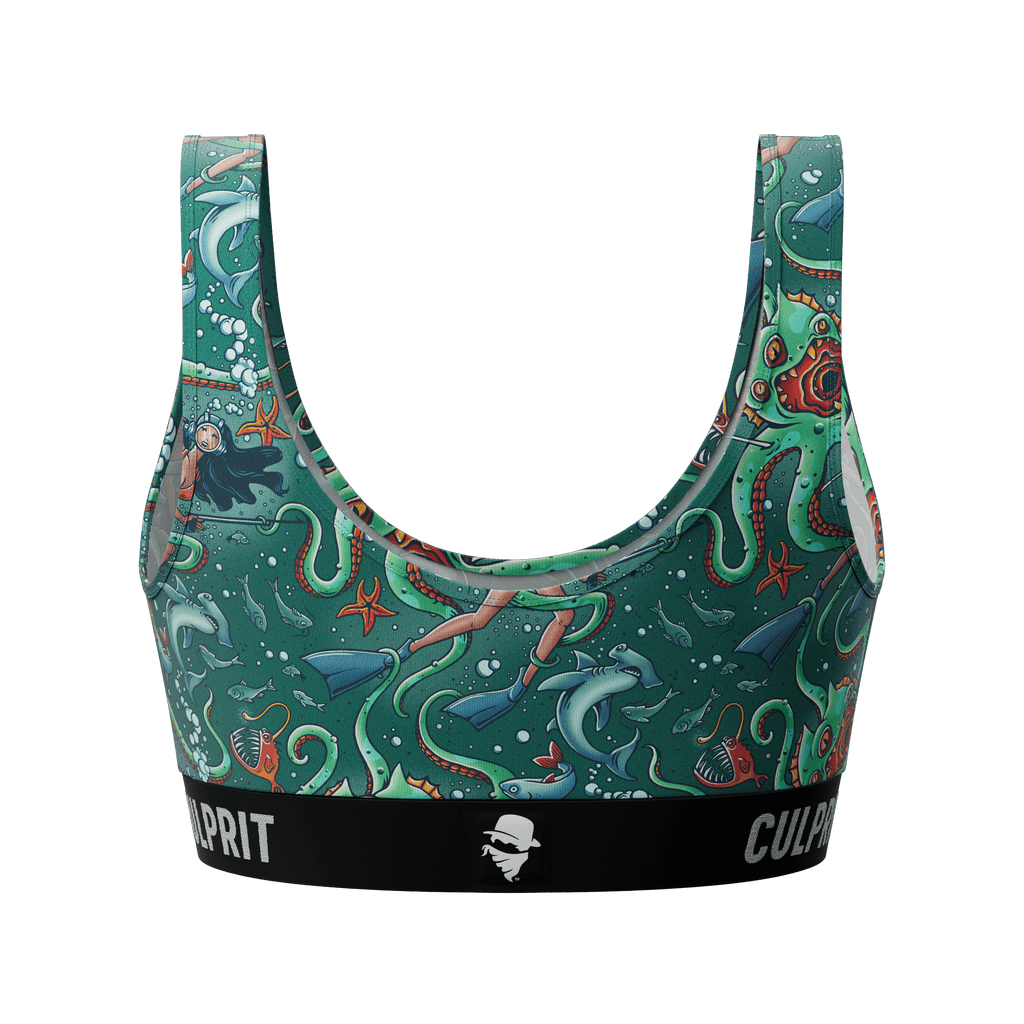 Get It Kraken! 🦑 Scoop Bra - Culprit Underwear - Scoop Bra - SBRA - GKRK - XS