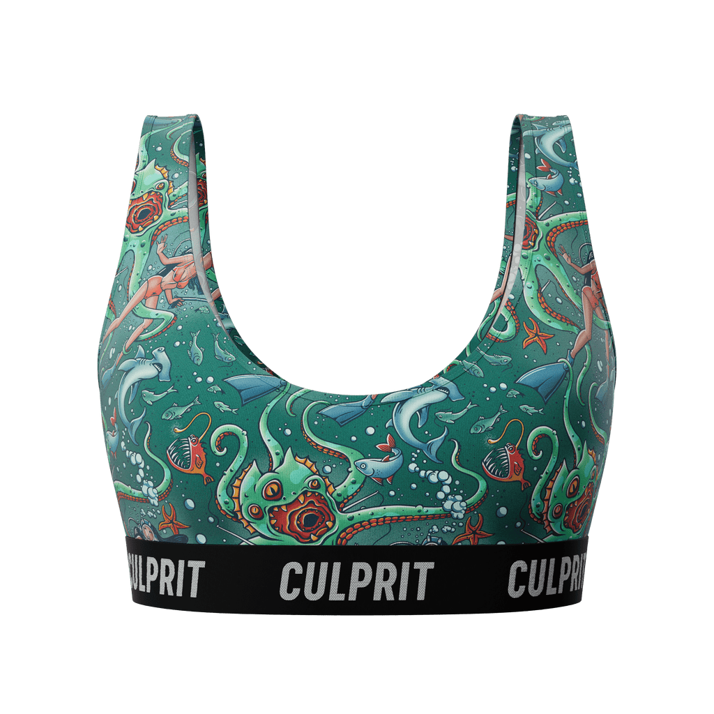 Get It Kraken! 🦑 Scoop Bra - Culprit Underwear - Scoop Bra - SBRA - GKRK - XS