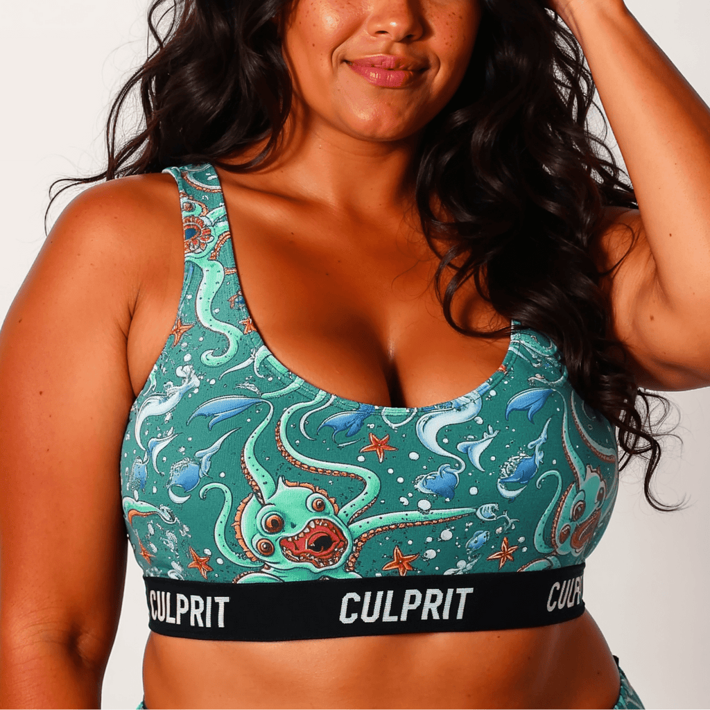 Get It Kraken! 🦑 Scoop Bra - Culprit Underwear - Scoop Bra - SBRA - GKRK - XS