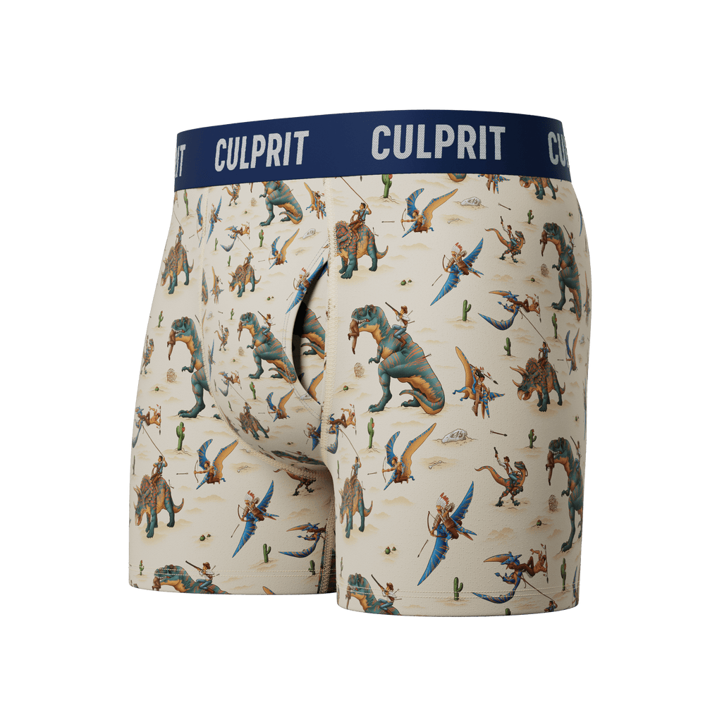 Jurassic Western Boxer Briefs w/ fly - Culprit Underwear - Boxer Briefs w/Fly - BB - JWST - S