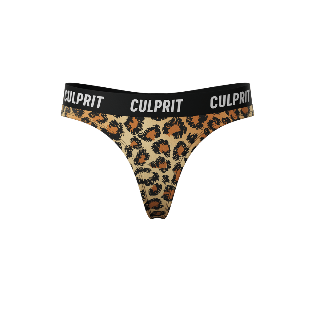 Leopard Lips 🐆 Classic Thong - Culprit Underwear - Thongs - THG - LEO - XS
