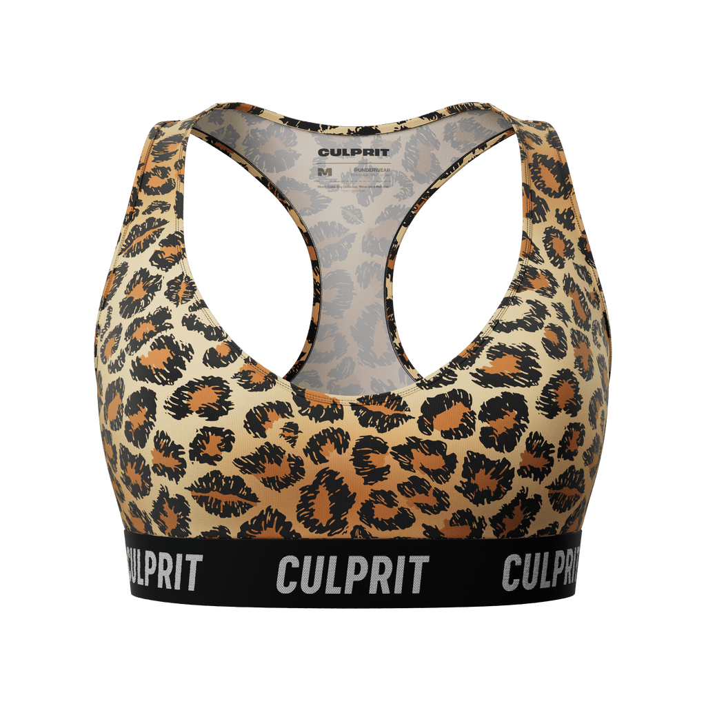 Leopard Lips 🐆 ComfyBra™ - Culprit Underwear - ComfyBra™ - BRA - LEO - XS
