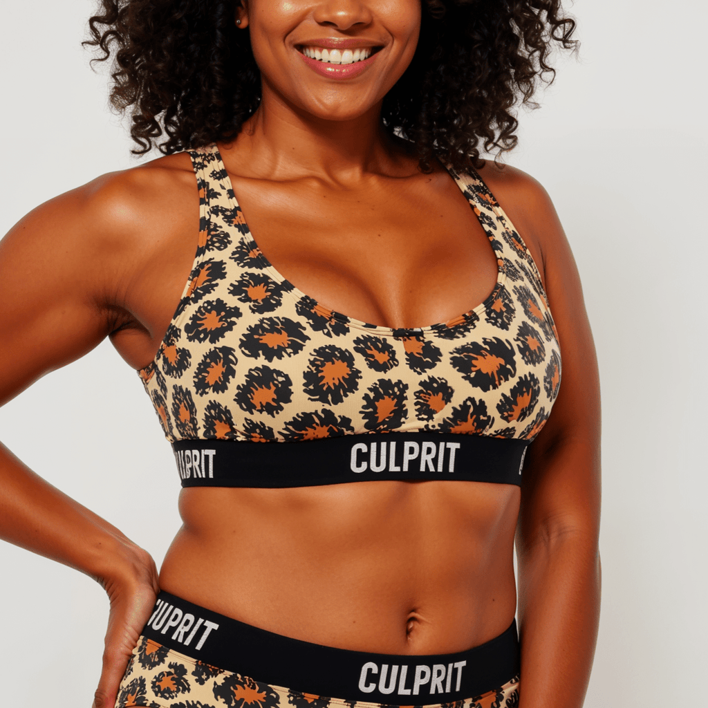 Leopard Lips 💋 ComfyBra™ - Culprit Underwear - ComfyBra™ - BRA - LEO - XS