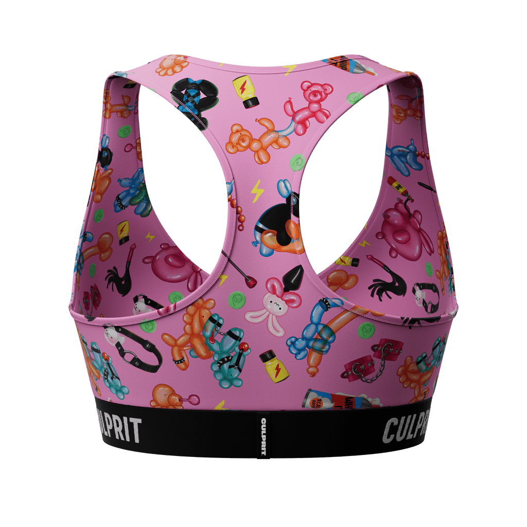 Pink Balloon Animals 😻 ComfyBra - Culprit Underwear - ComfyBra™ - BRA - LOONPK - XS