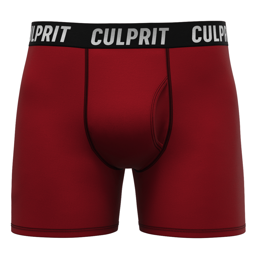 Redrum 🪓 - Culprit Underwear - Boxer Briefs w/Fly - BB - RUM - S