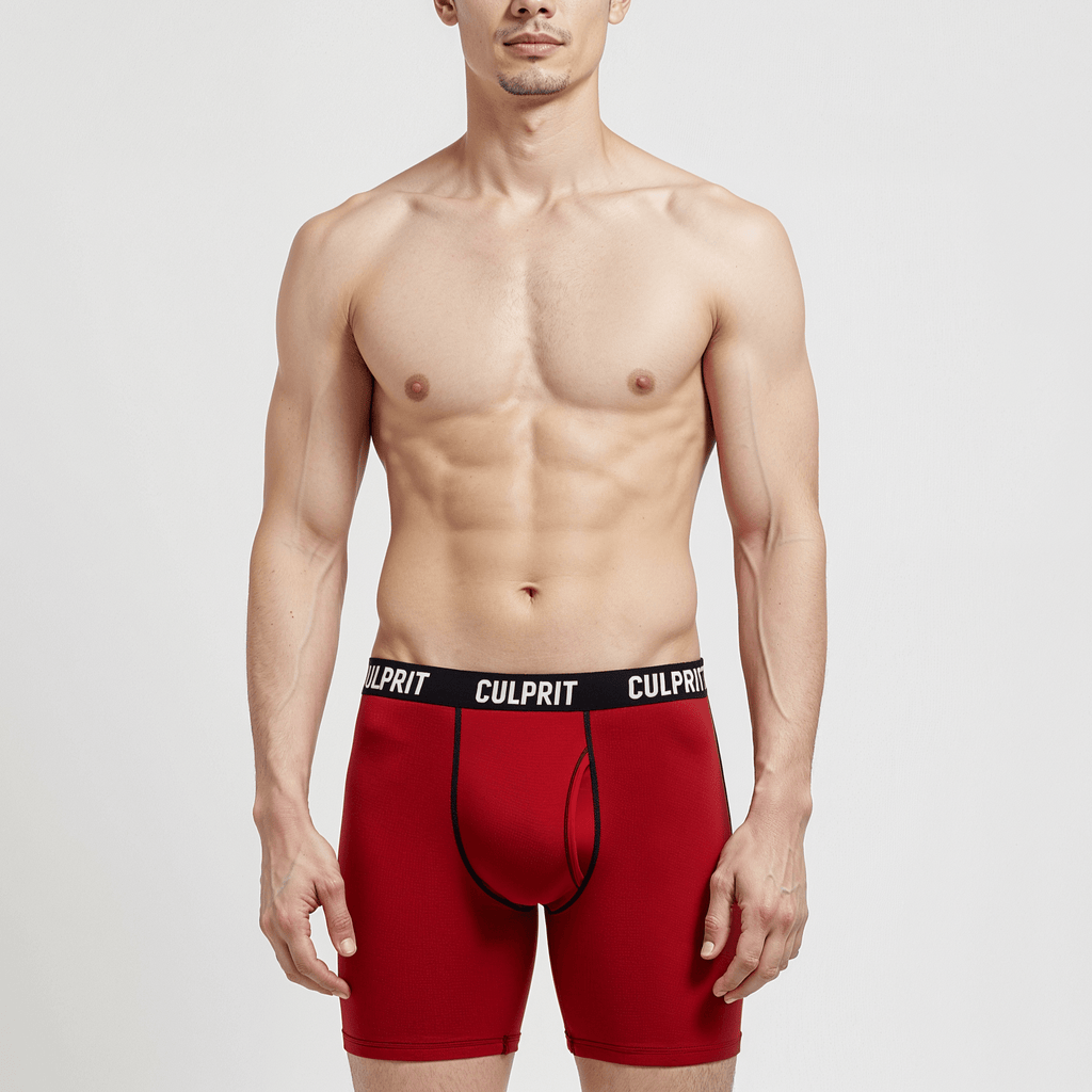 Redrum 🪓 - Culprit Underwear - Boxer Briefs w/Fly - BB - RUM - S