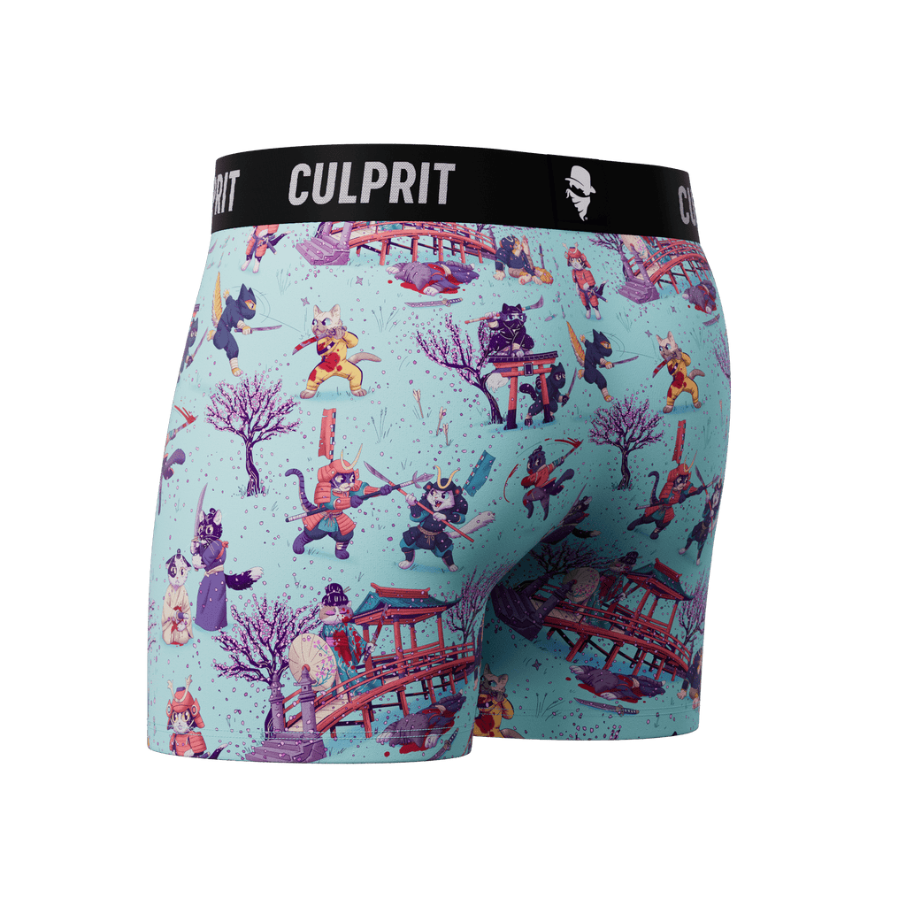 Samurai Cats - Culprit Underwear - Boxer Briefs w/Fly - BB - SAMCAT - S