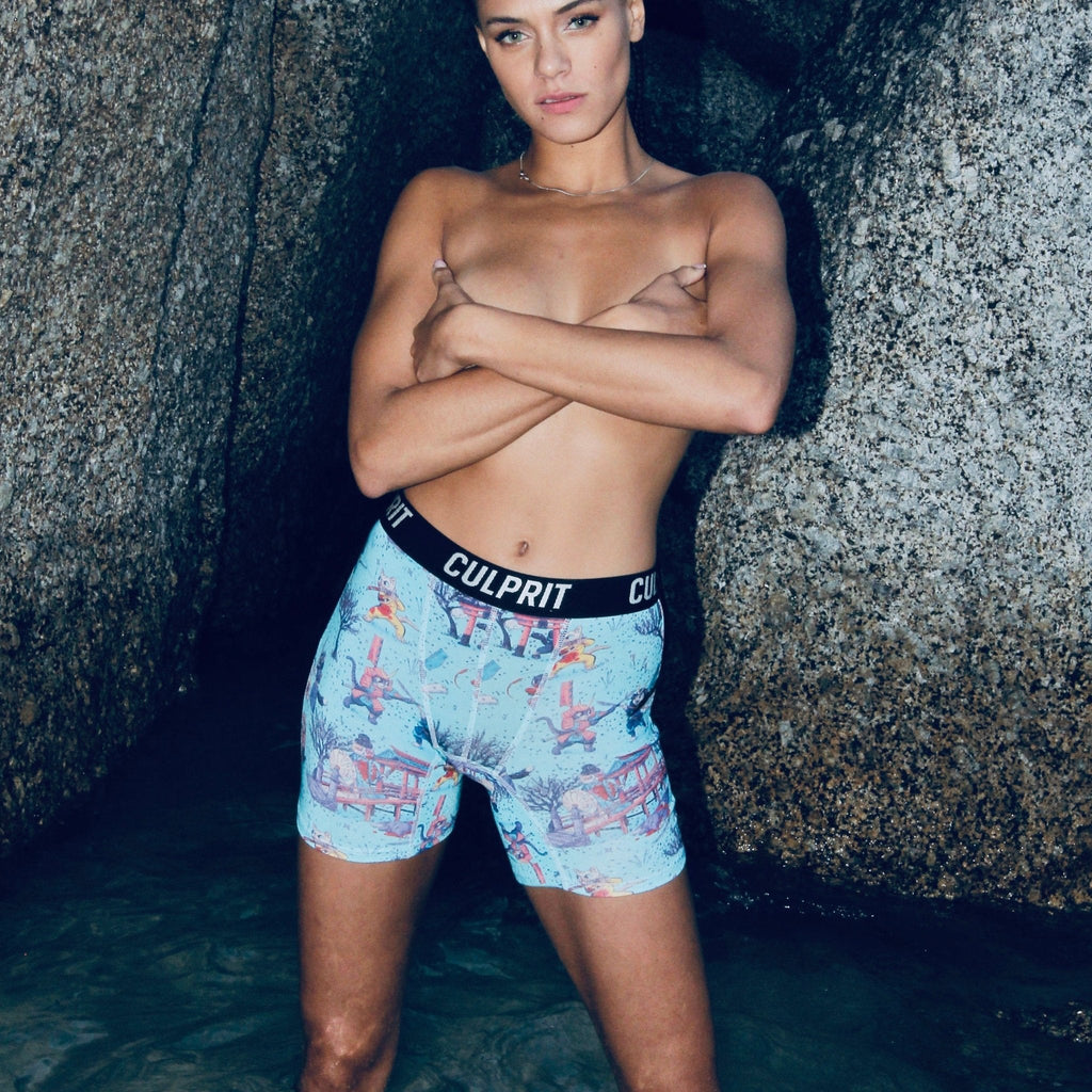 Samurai Cats - Culprit Underwear - LadyBoxers™ - LB - SAMCAT - XS