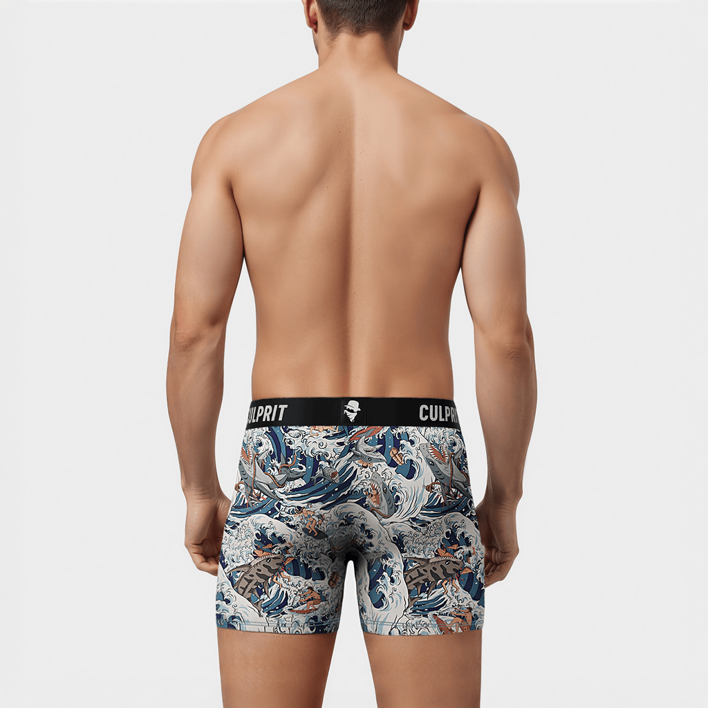 Shark Bait 🦈 Boxer Briefs w/ fly - Culprit Underwear - Boxer Briefs w/Fly - BB - SHRKBT - S