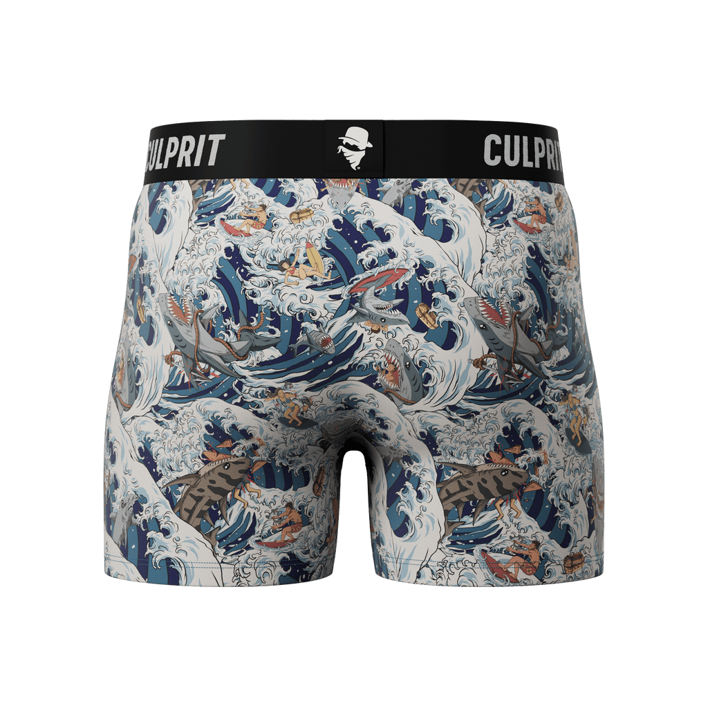 Shark Bait 🦈 Boxer Briefs w/ fly - Culprit Underwear - Boxer Briefs w/Fly - BB - SHRKBT - S