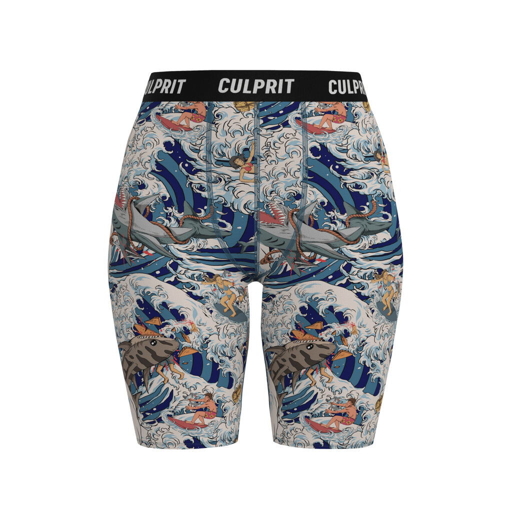 Shark Bait 🦈 Long LadyBoxers - Culprit Underwear - Long LadyBoxers™ - LBK - SHRKBT - XS