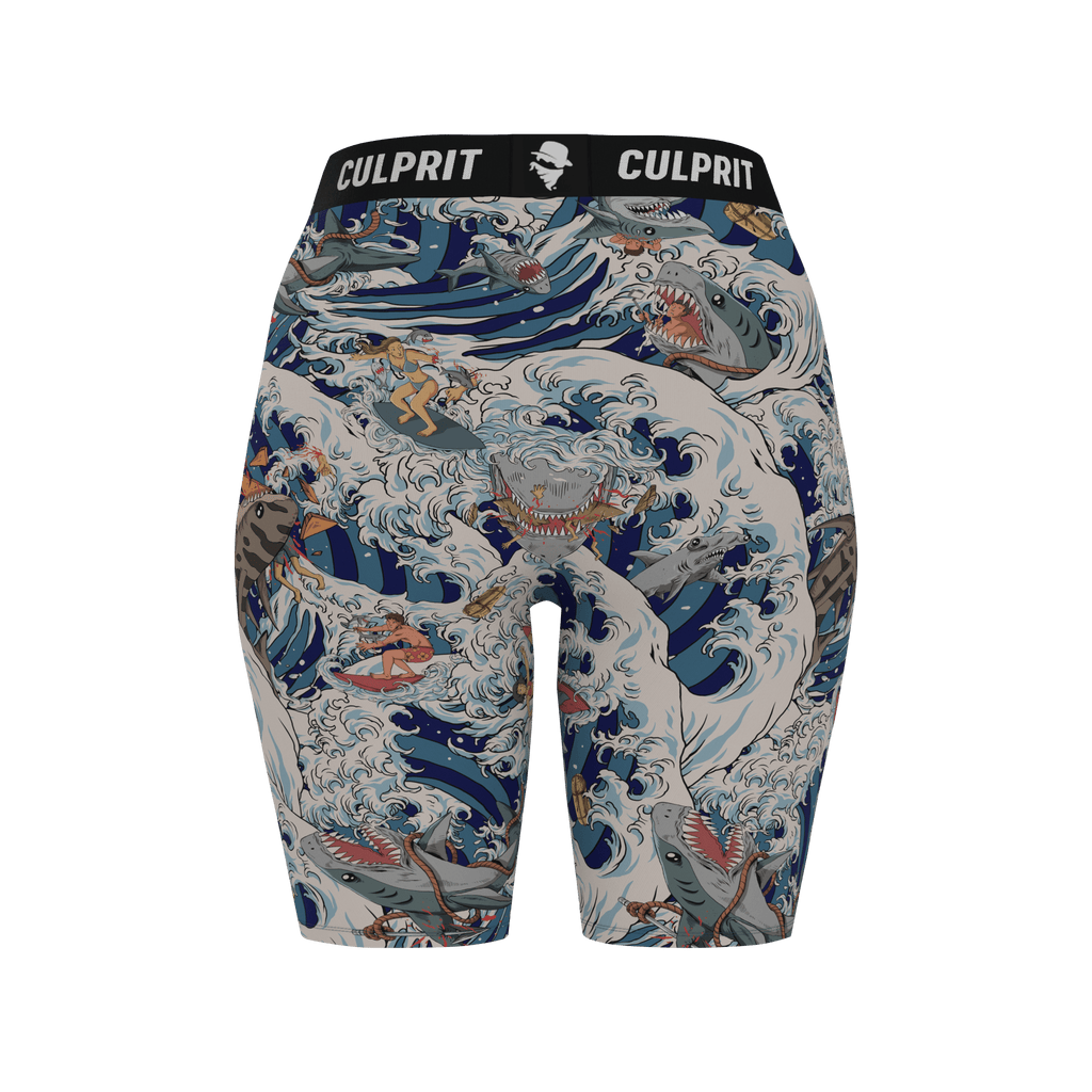 Shark Bait 🦈 Long LadyBoxers - Culprit Underwear - Long LadyBoxers™ - LBK - SHRKBT - XS
