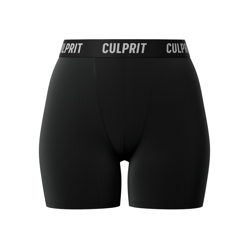 Stealth Black Ribbed 🥷 LadyBoxers - Culprit Underwear - LadyBoxers™ - LB2 - SBR - XS