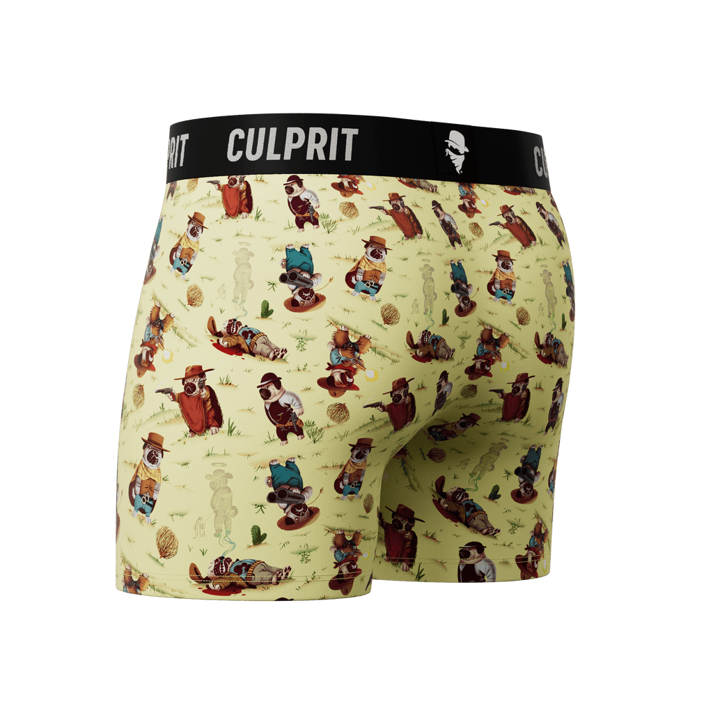 The Good The Bad and The Pugly 🌵 - Culprit Underwear - Boxer Briefs w/Fly - BB2 - PUG - S