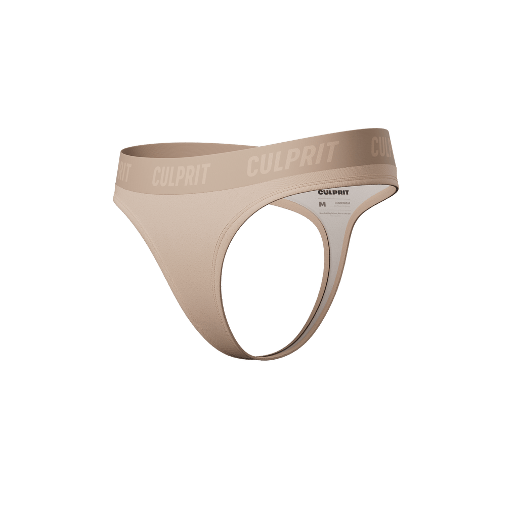 Toasted Marshmallow Classic Thong 3 - Pack 🍨 - Culprit Underwear - Thongs - 3PK - THG - NOUG - XS