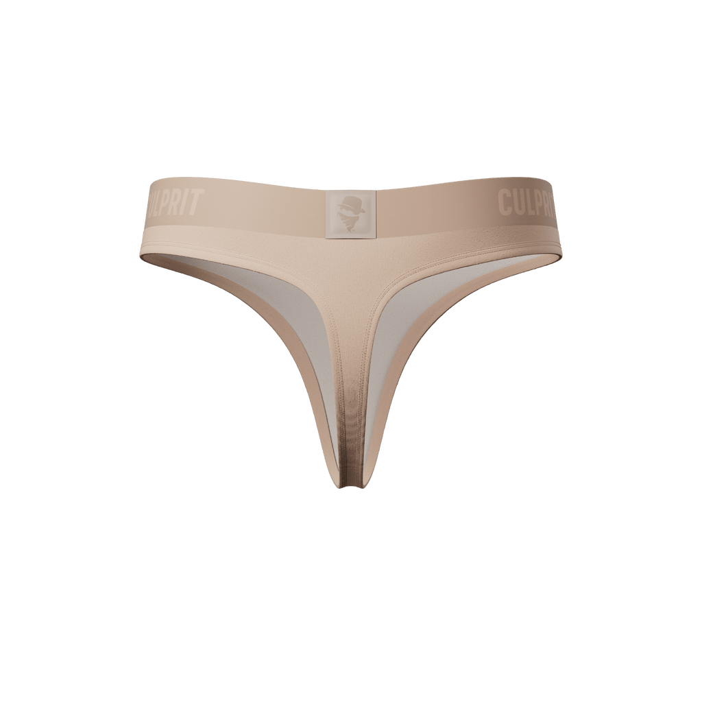 Toasted Marshmallow Classic Thong 3 - Pack 🍨 - Culprit Underwear - Thongs - 3PK - THG - NOUG - XS