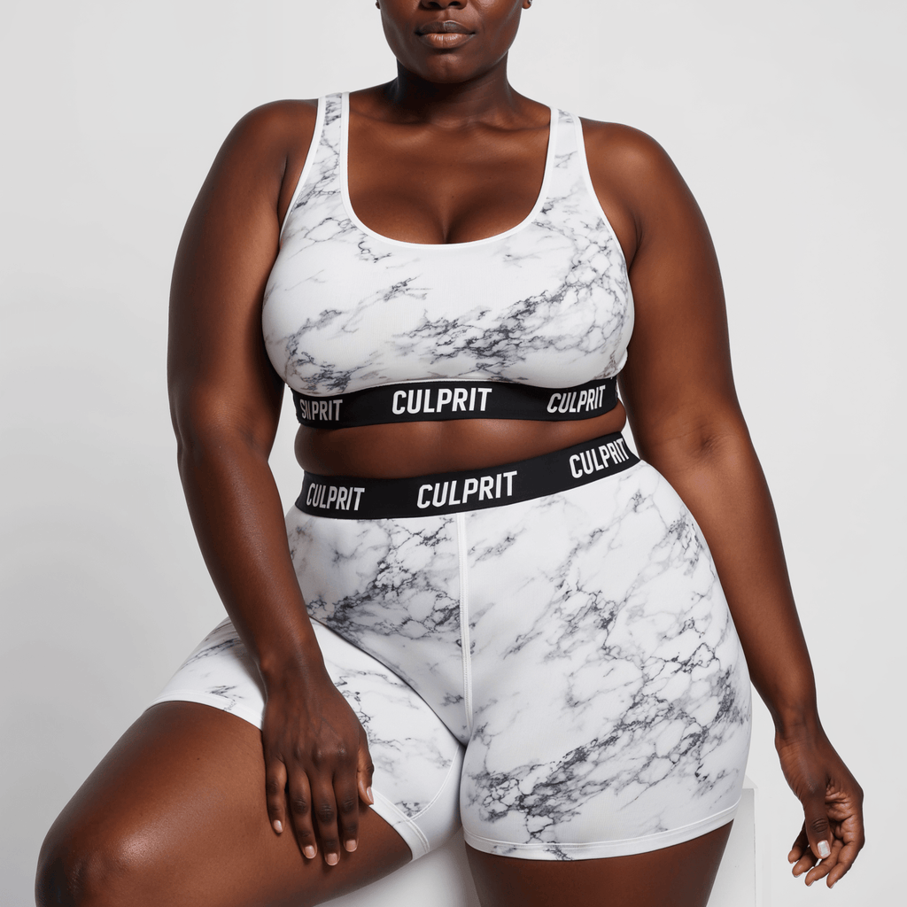 White Marble LadyBoxers - Culprit Underwear LLC - LadyBoxers™ - LB - WMRBL - XS